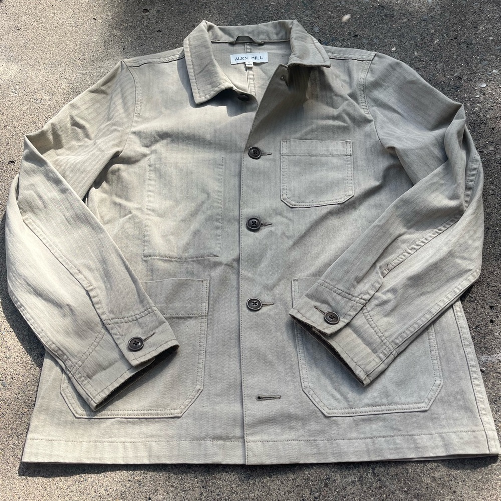 Alex Mill Khaki Women Chore Jacket Shirt Size Med